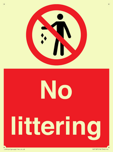 No littering